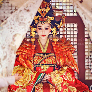 影视剧武媚娘武则天范冰冰同款古装皇后贵妃拖尾奢华宫廷汉服婚服