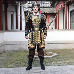 古代战国将军装战袍影视士兵服装演出服表演服戏服靴子盔甲铠甲