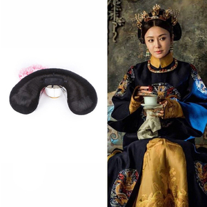 清朝皇后旗头假发影视延禧攻略旗头燕尾魏璎珞富察皇后造型发饰