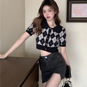 御姐社会精神酒吧衣服女装蹦迪套装气质炸街辣妹复古小心机两件套