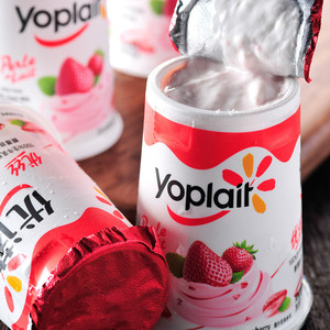 优诺yoplait优丝草莓果粒风味发酵乳 酸奶135gx15 法式慢发酵工艺