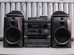 二手音响sony/索尼进口 v800组合音响 hifif发烧音箱 原装遥控器