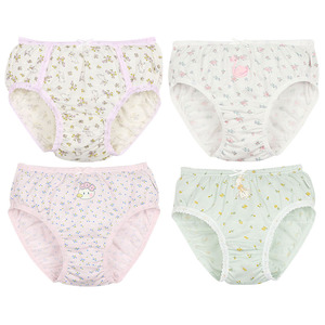 韩国童装现货2022春季女童蕾丝边三角内裤儿童纯棉卡通内衣裤子n5