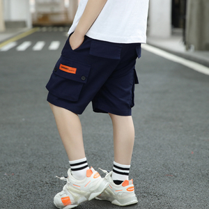 男童短裤夏季薄款工装裤中大儿童中裤运动外穿男孩洋气五分裤子潮