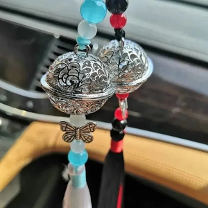 魔道清心铃 忘羡黑红蓝白两只装陈情令周边古风流苏车饰挂件铃铛