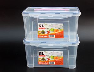 包邮 JEKO密封塑料箱大号密封盒透明收纳箱整理箱保鲜密封箱5L