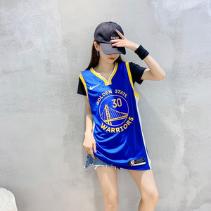nba勇士队30号库里球衣女宽松外穿背心男城市版篮球服潮流嘻哈女
