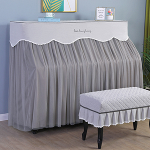 钢琴罩全罩金丝绒布艺钢琴套防尘罩电钢琴凳罩加厚猛士家居旗舰店