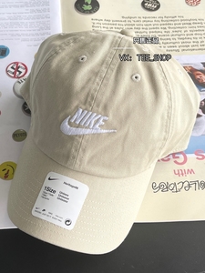 正品Nike帽子耐克男女鸭舌帽软顶可调节运动棒球帽#913011#FB5368