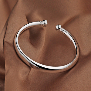 纯银手镯女蒜头