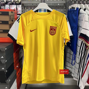 正品2023中国国家队短袖训练服赛前出场运动服足球服球衣休闲T恤
