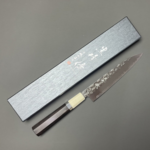 越前黑崎优作 sg2粉末钢锤纹 闪光系列 多功能小刀