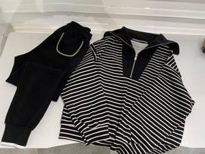 magodo珠地棉拼接大翻领个性茶马古道休闲简约宽松卫衣