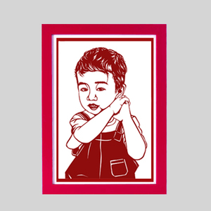 视软肖像剪纸软件设计人像剪纸/婚纱/多人/风景剪纸电子图/失量图