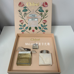 chloe蔻依parfum同名经典女士黄丝带浓香水套盒75edp 身体乳 q香