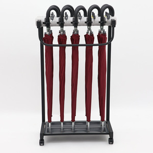 10头带锁雨伞架学校大锁加高伞架酒店大堂银行创意超市家用广告伞