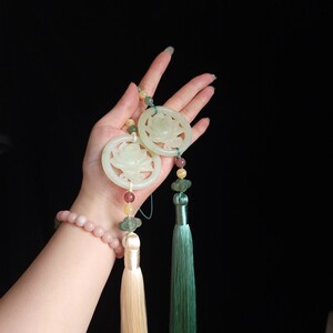 浊清 岫玉禁步长流苏男女古风汉服 林檎原创