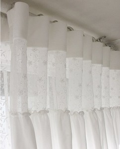 在韩国定制*蕾丝装饰白色窗帘