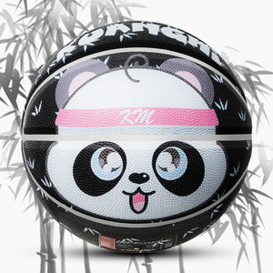 狂迷熊猫篮球可爱中小学生高颜值送男女生日礼物专用diy刻字蓝球