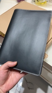 日本兵库皮料b5定页本超厚笔记本本子超厚大学a5黑色头层牛皮