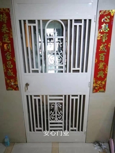 北京定做家用防盗门通风透气入户门铁栅栏纱门子母楼道地下安全门