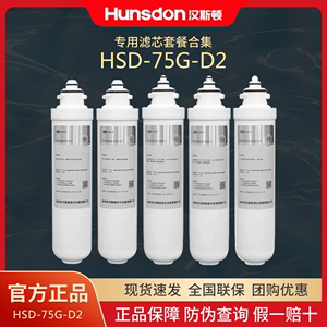 汉斯顿净水器滤芯家用原装原厂正品HSD-75G-D2/13快捷一体式滤芯