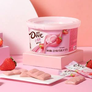 德芙水果白巧克力碗装17条221g冰淇淋草莓芒果酸奶抹茶曲奇小清新