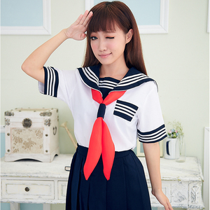 水手软妹服套装日系学院风女海军cos短袖夏季校服班服演出服套装