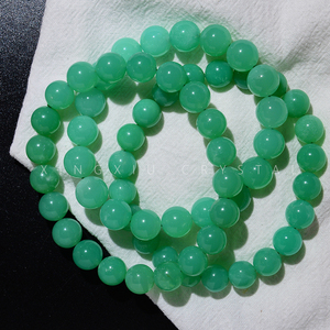 星宿家天然澳洲玉手链女 无烤奶绿玉髓手串 生日礼物