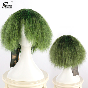 芬耐儿 小丑假毛joker绿色卷发 希斯·莱杰 动漫角色扮演cos假发