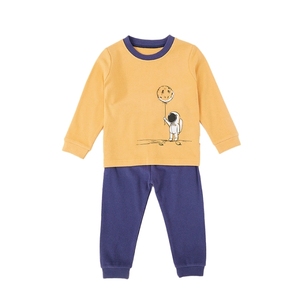 爱亲贝贝童装中性德绒长袖家居服套装