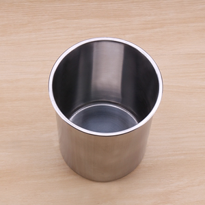 实验室分散机料桶小号不锈钢料罐 冷却桶 双层水循环料桶单层料筒