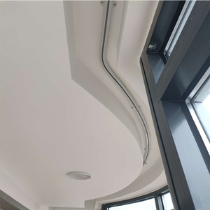 电动窗帘电机轨道全自动开合智能遥控圆弧lu梯形八字型异形转弯轨