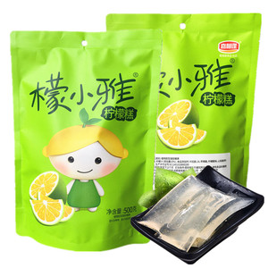 喜相逢檬小雅柠檬糕500g柠檬冻网果冻条吸吸冻网红夏日休闲零食