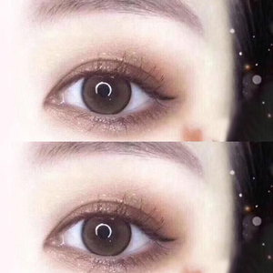 泫雅同款鹿屿棕美瞳女年抛大小直径14.5mm正品自然隐形近视眼镜tn