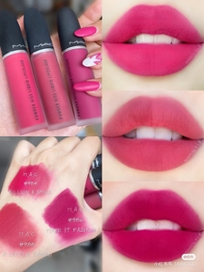 mac魅可柔雾984/986/988/997all fired up火龙果色唇釉貂蝉色口红