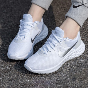 nike耐克跑步鞋女鞋2023秋季新款轻便运动鞋白色网面跑鞋dc3729