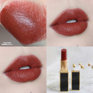 焦糖红棕 tf细黑管24 marocain口红缎光哑光雾面美国海淘正品现货