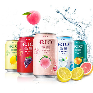 锐澳鸡尾酒rio鸡尾酒锐澳微醺330ml拉罐装6听装一个人的小酒