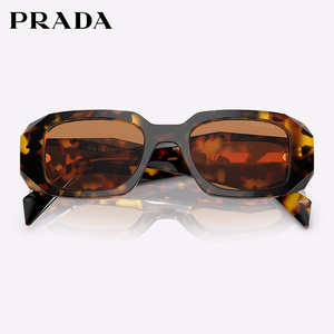 奢品Prada/普拉达女士太阳眼镜0PR17WSF时尚T台系列三角标全框