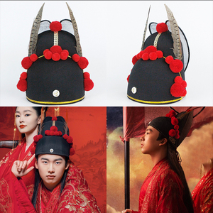 古装影视剧赘婿宁毅同款新婚帽子古风汉婚中式婚礼新郎乌纱帽