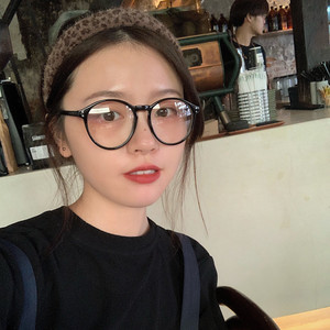 眼镜女生韩版百搭近视