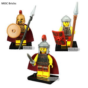 00szyanxn淘宝古代中世纪罗马骑士兵斯巴达公主兼容乐高人仔拼装