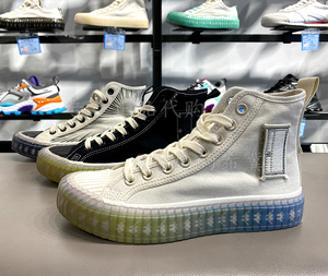 正品kappa卡帕-哆啦a梦任意门竹蜻蜓串标高帮帆布板鞋kpctfvs78