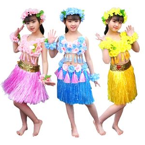 六一儿童草裙幼儿园草裙舞服装表演套装海草舞服装亲子装