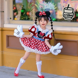 米奇米妮老鼠洛丽塔女 童迪士尼系列拍照Lolita卡通动漫公主裙子
