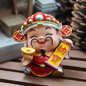妙工坊小财神爷招财摆件可爱汽车载家居开业摆设饰品装饰礼品风水