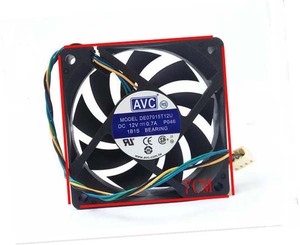 AVC风扇 7CMX7CM 12V 0.7A 6000转 4针线智能调速型CPU散热风扇