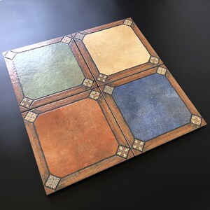 美式露台庭院防滑地砖 室外院子仿古砖 卫生间阳台拼花瓷砖复古砖