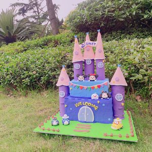 童趣迪士尼城堡周边超轻粘土黏土手工橡皮彩泥摆件学校活动装饰